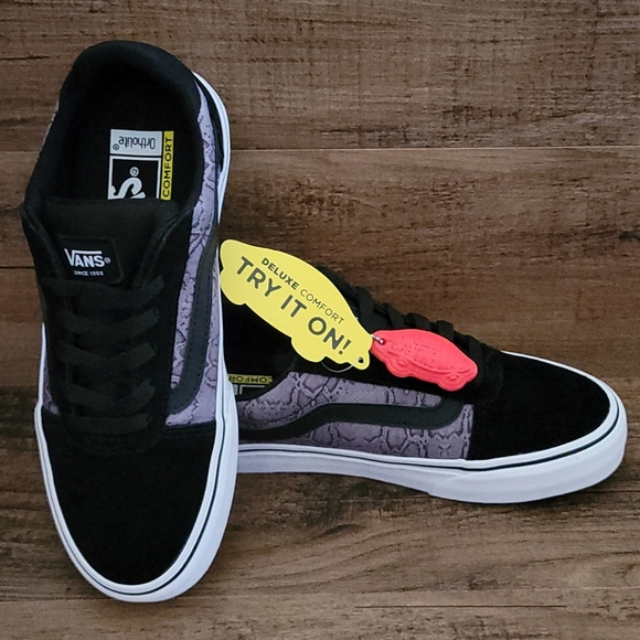 CLEARANCE!! Size 8 Vans Ward DX Black Snake - Picture 9 of 11